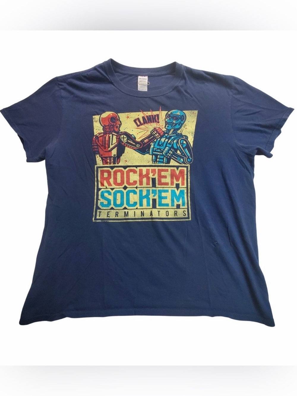 Rock ‘Em Sock ‘Em Terminator Robots Tee Size XL